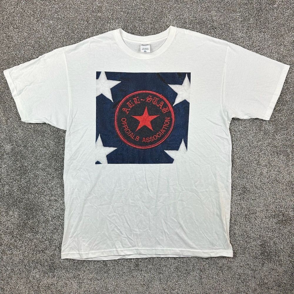Vintage‎ Converse All Star Shirt Adult XL White Officials Association Referee